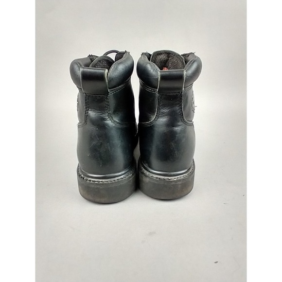 Harley Davidson Mens 7.5 Black Leather Motorcycle‎ Boots Biker Dipstick 91610 main image 12